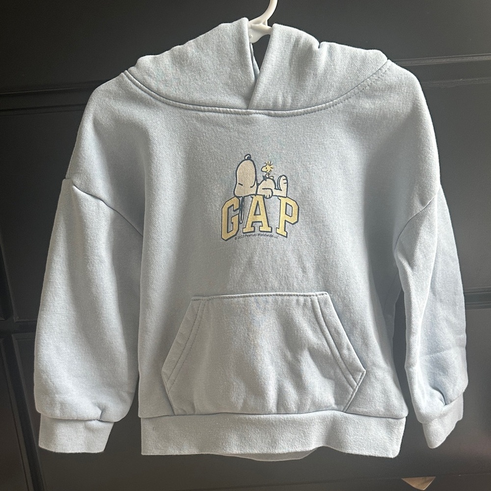 GAP Kids light blue Hoodie with Snoopy Graphic